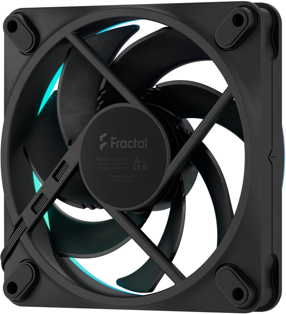 Wentylator Fractal Design Momentum 12 RGB Black (7340172708889) - obraz 5