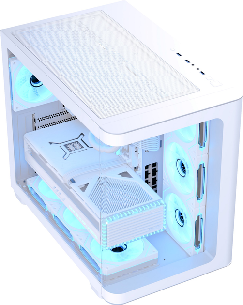 Obudowa AeroCool P500C-G-WT-v1 White (4711530960509) - obraz 3