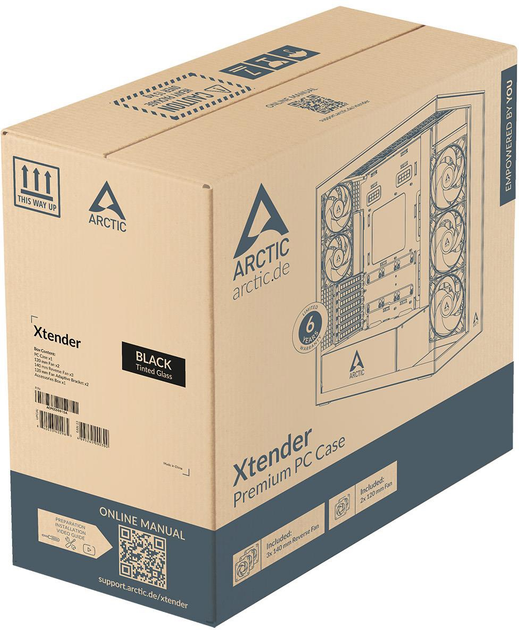 Obudowa Arctic Xtender VG Black (4895265000485) - obraz 9