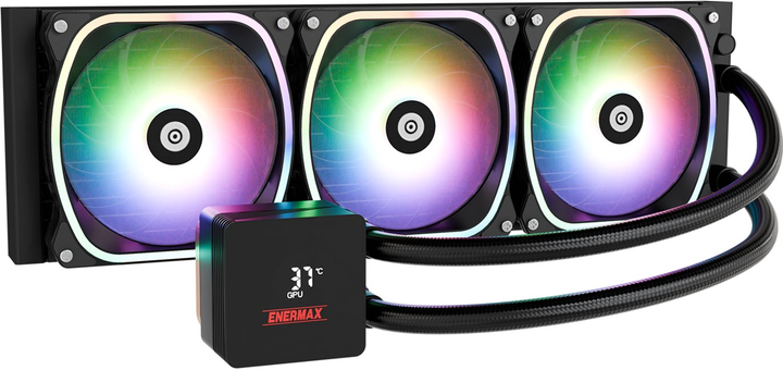 System chłodzenia cieczą Enermax Aquafusion II 360 ARGB (ELC-AQFS360-SQA) - obraz 1