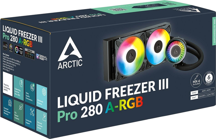 System chłodzenia wodą Arctic Liquid Freezer III Pro 280 A‑RGB (ACFRE00183A) - obraz 5