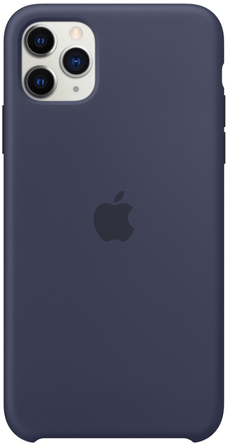 Панель Apple Silicone Case для Apple iPhone 11 Pro Max Midnight Blue (MWYW2) - зображення 2