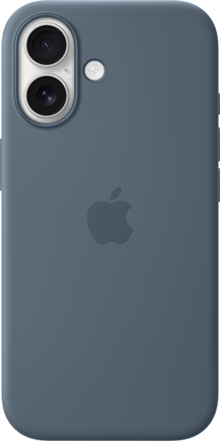 Etui plecki Apple Silicone Case with MagSafe do Apple iPhone 17 Anchor Blue (MGEW4) - obraz 1