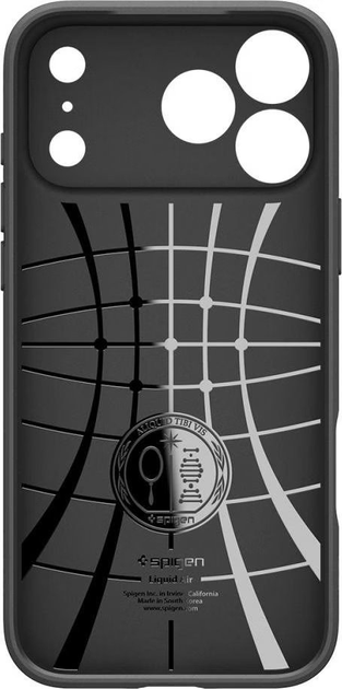Etui plecki Spigen Liquid Air do Apple iPhone 17 Pro Matte Black (8800283314632) - obraz 2