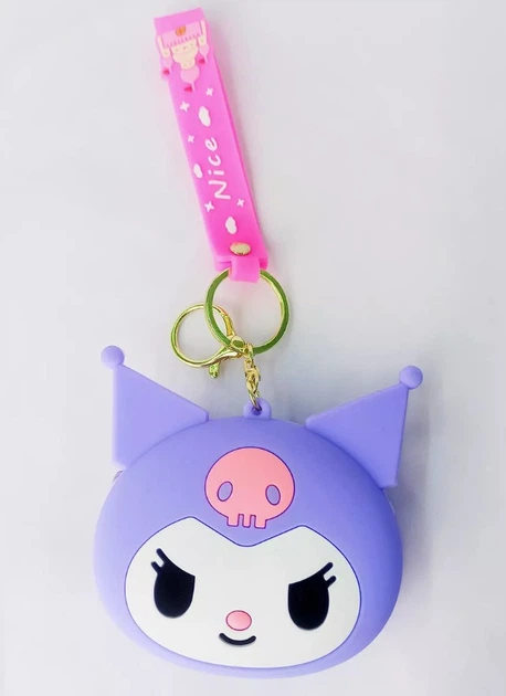 Кошелек Куроми брелок сумка Sanrio Kuromi детский силиконовый - Фото 5 Кошелек Куроми брелок сумка Sanrio Kuromi детский силиконовый - изображение 5