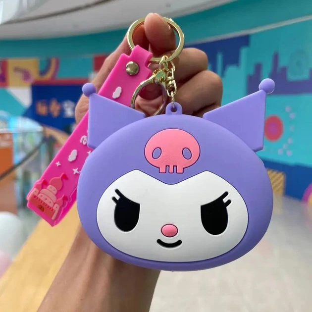 Кошелек Куроми брелок сумка Sanrio Kuromi детский силиконовый - Фото 6 Кошелек Куроми брелок сумка Sanrio Kuromi детский силиконовый - изображение 6