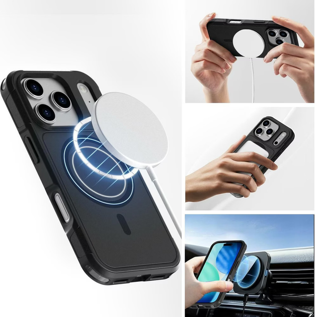 Etui 4smarts Defend Case do Apple iPhone 17 Pro Black (4252011911905) - obraz 5