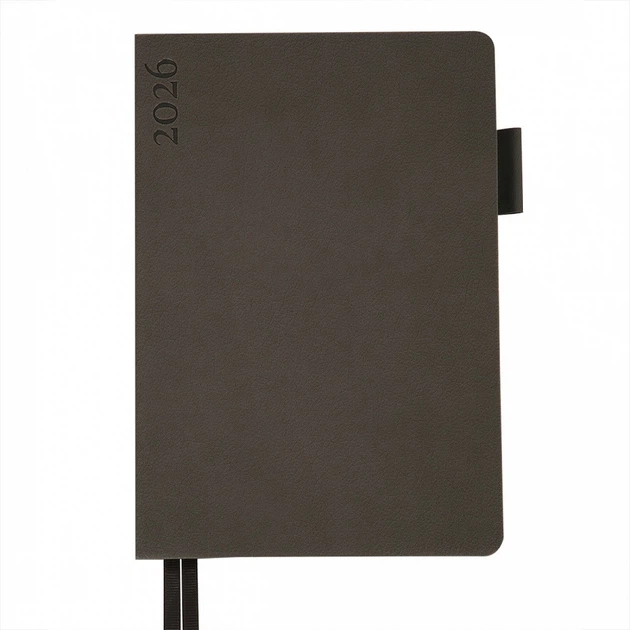 Щоденник датований 2026 Leo Planner Binario А5 368 сторінок графіт (252640) - Фото 1 Щоденник датований 2026 Leo Planner Binario А5 368 сторінок графіт (252640) - изображение 1