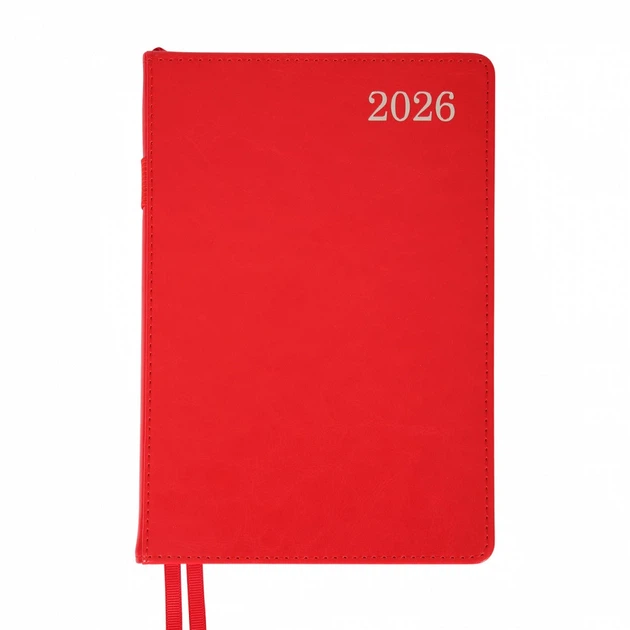 Щоденник датований 2026 Leo Planner City А5 368 сторінок червоний (252666) - Фото 1 Щоденник датований 2026 Leo Planner City А5 368 сторінок червоний (252666) - изображение 1