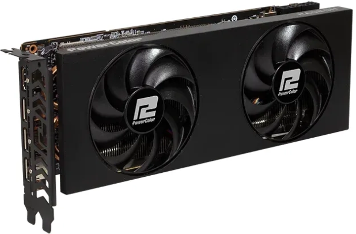 Відеокарта Powercolor PCI-Ex Radeon RX 7700 XT 12GB GDDR6 (192bit) (2544/18000) (1 х HDMI, 3 x DisplayPort) (RX7700XT 12G-P) - зображення 2