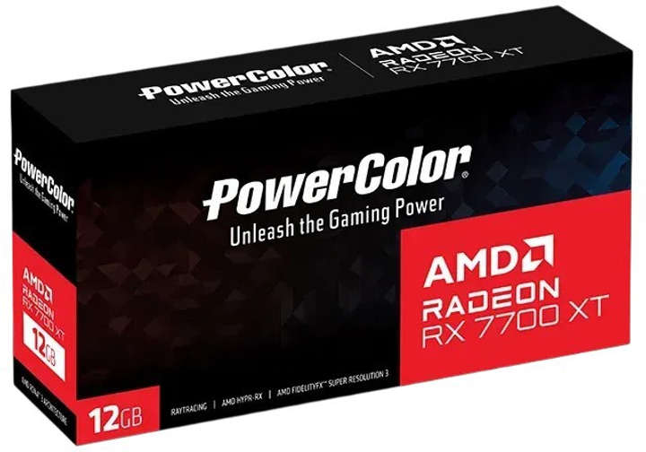 Відеокарта Powercolor PCI-Ex Radeon RX 7700 XT 12GB GDDR6 (192bit) (2544/18000) (1 х HDMI, 3 x DisplayPort) (RX7700XT 12G-P) - зображення 6