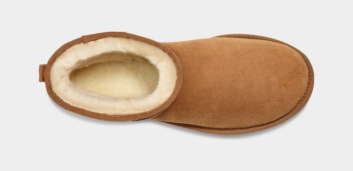 Чоловічі уггі Класік Міні Рижі Замшеві UGG Classic Mini Chestnut Suede (46, коричневий) - Фото 5 Чоловічі уггі Класік Міні Рижі Замшеві UGG Classic Mini Chestnut Suede (46, коричневий) - изображение 5