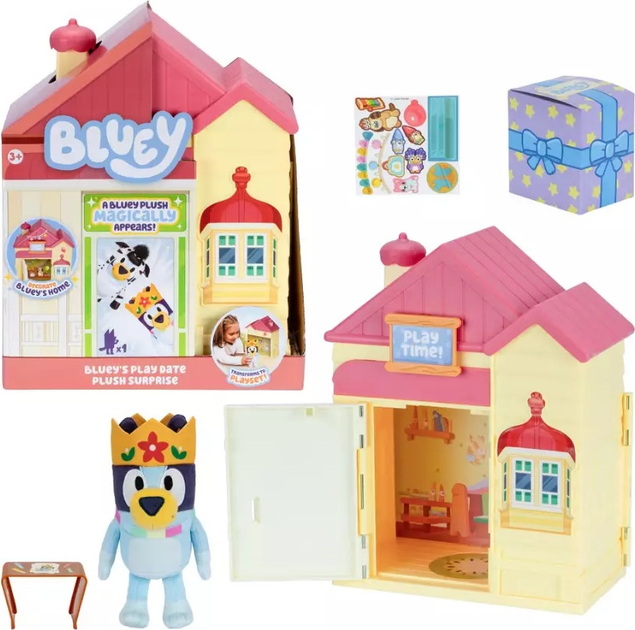Zestaw do zabawy Moose Bluey Domek niespodzianka z pluszakiem (630996176603) - obraz 4