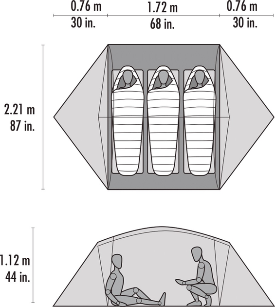 Namiot Msr Mutha Hubba NX V6 Tent Szary (05839) (0040818058398) - obraz 8