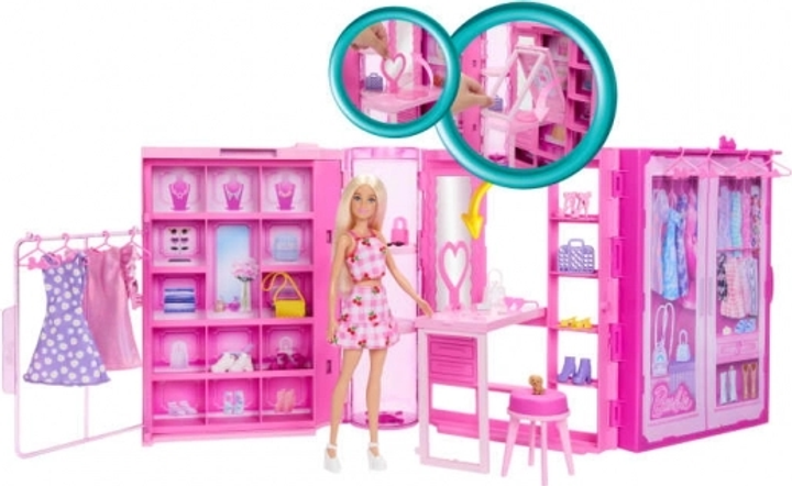 Стильна гардеробна Barbie з лялькою (HXD58) (0194735227396) - зображення 3