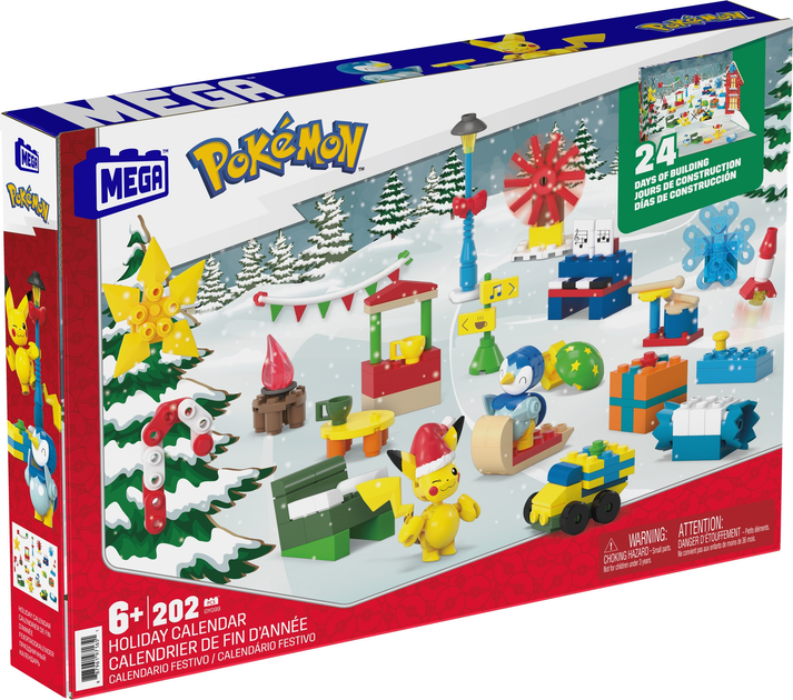 Адвент-календар Breakout Beasts Зимові пригоди Покемонів Mega Construx GYG99 (0887961971651) - зображення 5