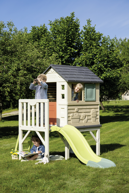 Domek Smoby Toys Life Letni wypoczynek na podporach 243x160x197 cm (7600810802) (3032168108028) - obraz 8