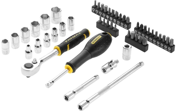 Набір торцевих головок Stanley 1/4 FATMAX Maxi Drive шестигранних 48 предметів (FMMT98101-0) - зображення 2