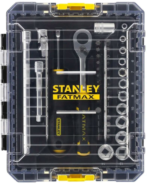 Набір торцевих головок Stanley 1/4 FATMAX Maxi Drive шестигранних 48 предметів (FMMT98101-0) - зображення 3