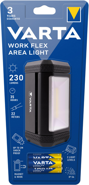 Ліхтар інспекційний Varta Work Flex Area Light (17648101421) - зображення 1