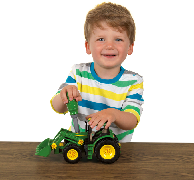 Traktor zabawkowy z przyczepą 2 w 1 Klein John Deere 1:24 3906 (4009847039064) - obraz 5