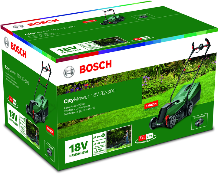 Kosiarka akumulatorowa Bosch CityMower 18V-32-300 (solo) (06008B9A08) - obraz 3