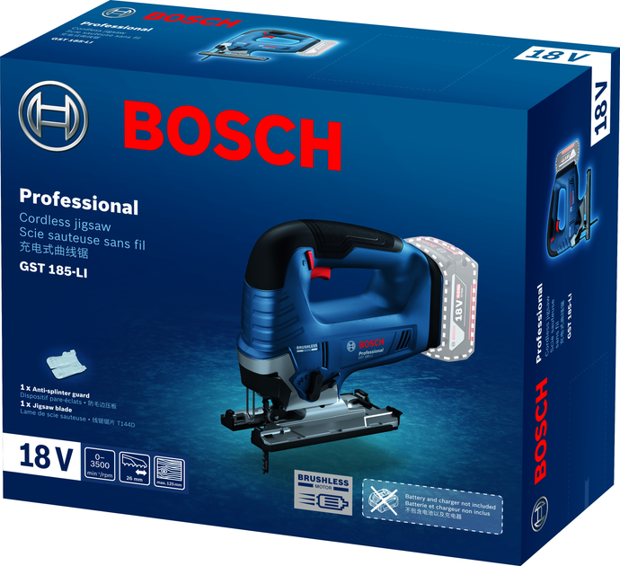 Пила лобзикова акумуляторна Bosch Professional GST 185-LI (06015B3021) - зображення 1