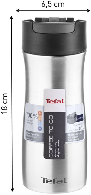 Термокухоль Tefal Coffee To Go 0.3 л (K3121014) - зображення 5