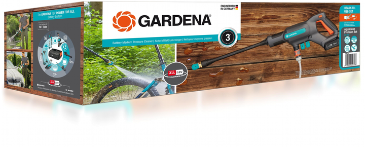 Myjka ciśnieniowa Gardena AquaClean Premium Set 24 bar 300 W (14800-31.000.00) - obraz 8