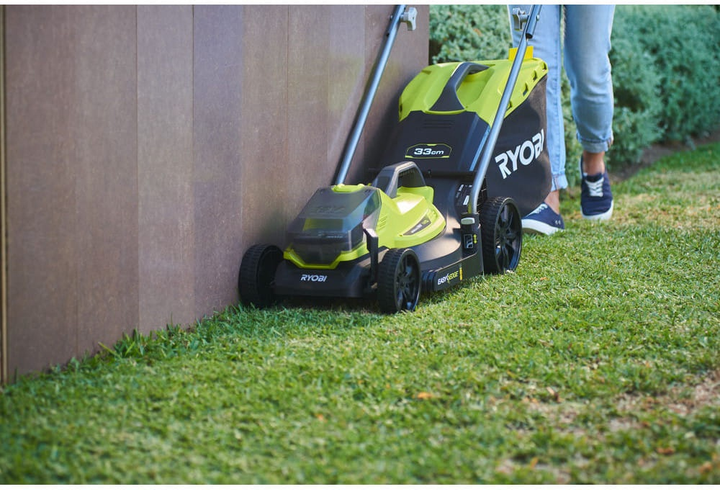 Газонокосарка акумуляторна RYOBI OLM1833B ONE+ 18В, 33 см, 35 л, 25-65 мм (без АКБ та ЗП) (5133004305) - зображення 9
