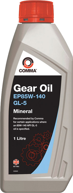 Трансмісійна олива Comma EP85W-140 Gear Oil 1 л (5011846019656) - зображення 1