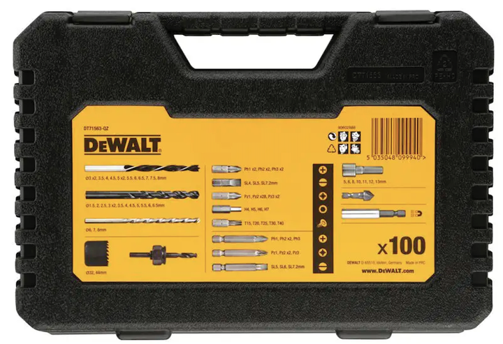 Zestaw wierteł DeWALT 100 szt. (DT71563) - obraz 6
