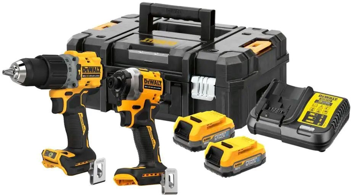 Набір з двох інструментів безщіткових DeWalt DCK2050E2T - зображення 1