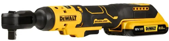 Kątowy klucz udarowy - grzechotka akumulatorowy bezszczotkowy DeWALT DCF512D1 - obraz 2