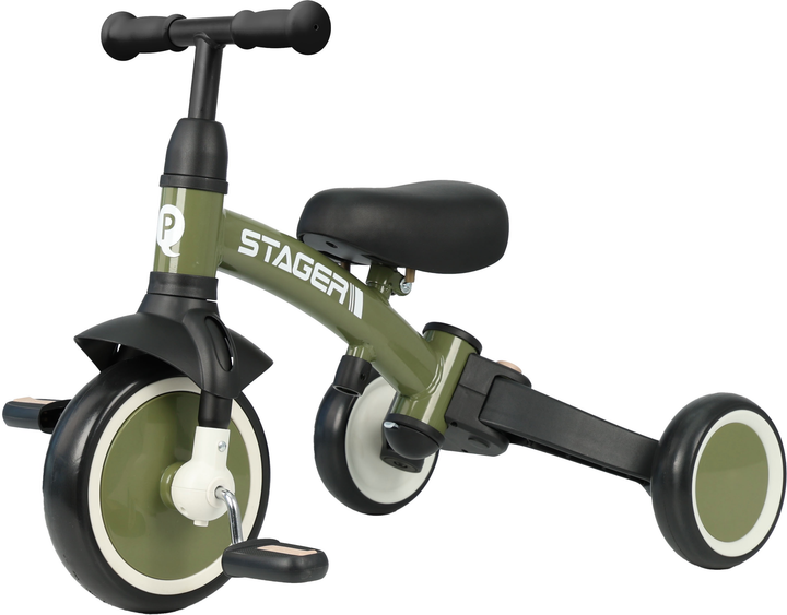 Велосипед-біговел Qplay Stager 3 в 1 з ручкою Dark Green (T80STAGERDarkGreen) - зображення 2