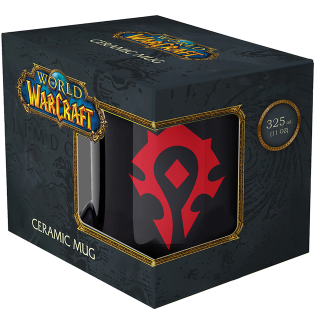 Kubek Blizzard WORLD OF WARCRAFT Horde 325 ml Czarny (FWWMUG24BKHOR0002) - obraz 4