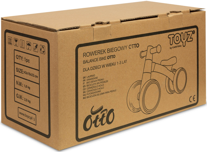 Велосипед-біговел Caretero Toyz Otto Синій TOYZ-02353 (5908310393117) - зображення 9