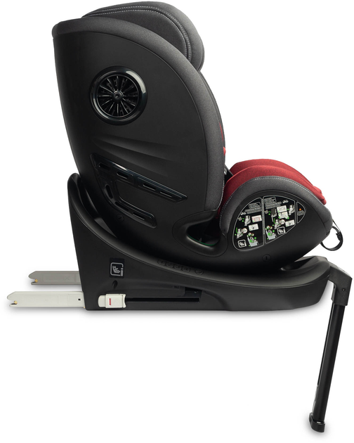 Автокрісло Caretero Fortis I-Size Isofix від 40 см до 150 см Бургундське TERO-18562 (5908310394855) - зображення 11