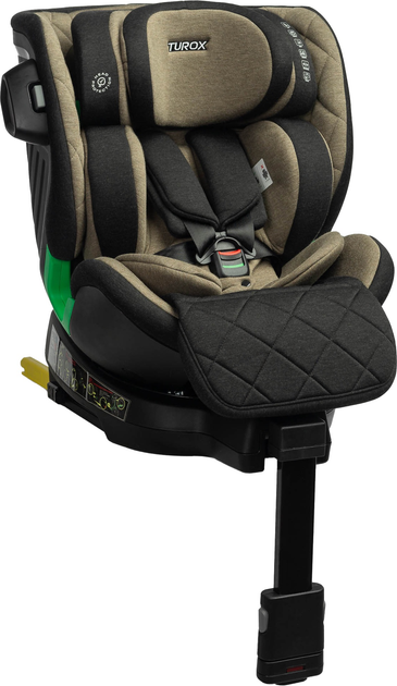 Fotelik samochodowy Caretero Turox I-Size Isofix od 40 do 150 cm Khaki TERO-1983 (5908310396880) - obraz 1