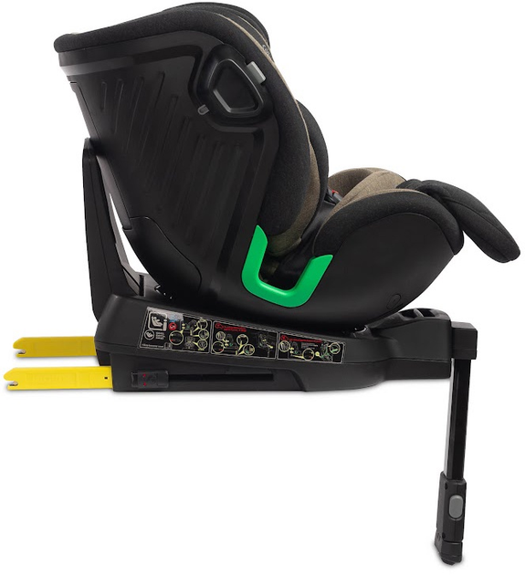 Fotelik samochodowy Caretero Turox I-Size Isofix od 40 do 150 cm Khaki TERO-1983 (5908310396880) - obraz 9