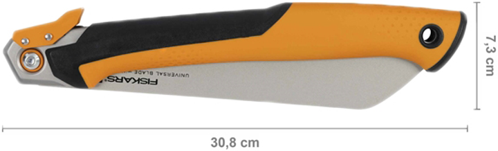 Piła składana Fiskars PowerTooth 250 mm 13 TPI 1062933 (6411501201164) - obraz 2