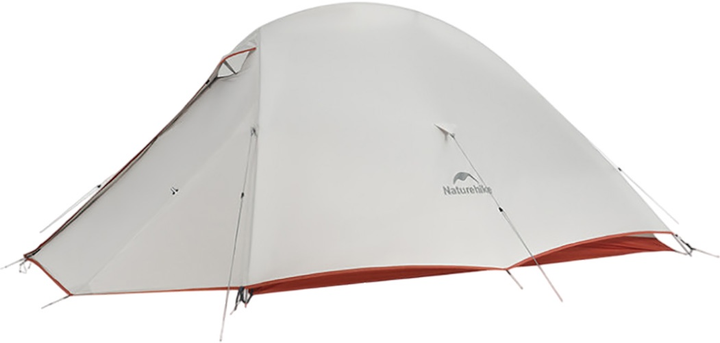 Ультралегкий двомісний намет з підлогою Naturehike Cloud Up Pro Світло-сірий 20D CNK2350WS020 (6927595777008) - зображення 1