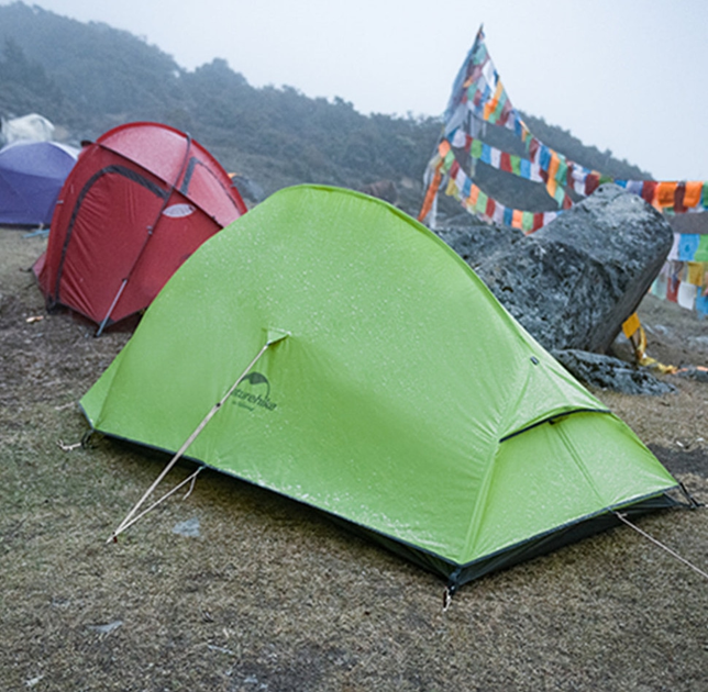 Ультралегкий одномісний намет Naturehike Cloud Up Base 1 Зелений CNK2450WS032 (6927595798614) - зображення 6