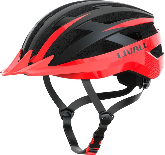 Kask rowerowy Livall MT1 NEO L 58-62 cm Czarny/Czerwony (LIV-T0MT1N-1343) - obraz 1