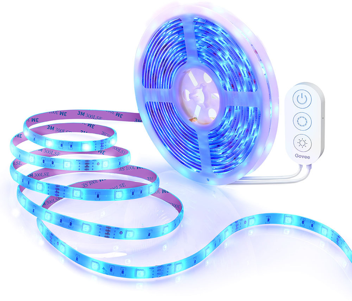Taśma LED inteligentna Govee LED Strip Lights RGB Wi-Fi/Bluetooth 10 m Biała (H61103A3) - obraz 4