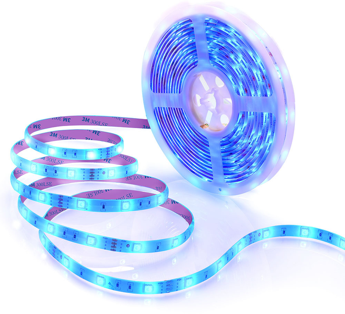 Taśma LED inteligentna Govee LED Strip Lights RGB Wi-Fi/Bluetooth 10 m Biała (H61103A3) - obraz 5