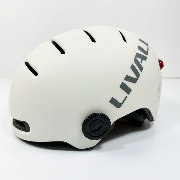 Kask rowerowy Livall L23 L 58-62 cm Białe/Kość Słoniowa (LIV-000L23-4310) - obraz 2
