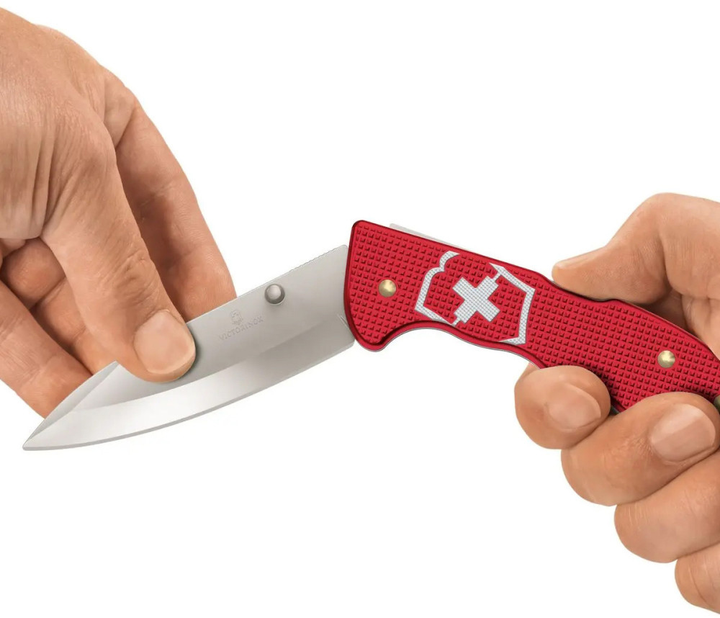 Nóż Victorinox Evoke Alox 136 mm 5 funkcji Żłobkowany niebiesko-czerwony gradient (0.9415.D221) - obraz 10