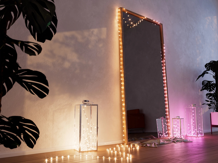 Girlanda LED Smart Twinkly Candies Pearl RGB 100 IP20 6 m kabel USB-C Zielony (TWKP100RGB-G) - obraz 3