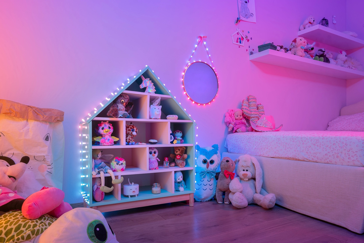 Girlanda LED Smart Twinkly Candies Heart RGB 100 IP20 6 m kabel USB-C Przezroczysty (TWKH100RGB-T) - obraz 10